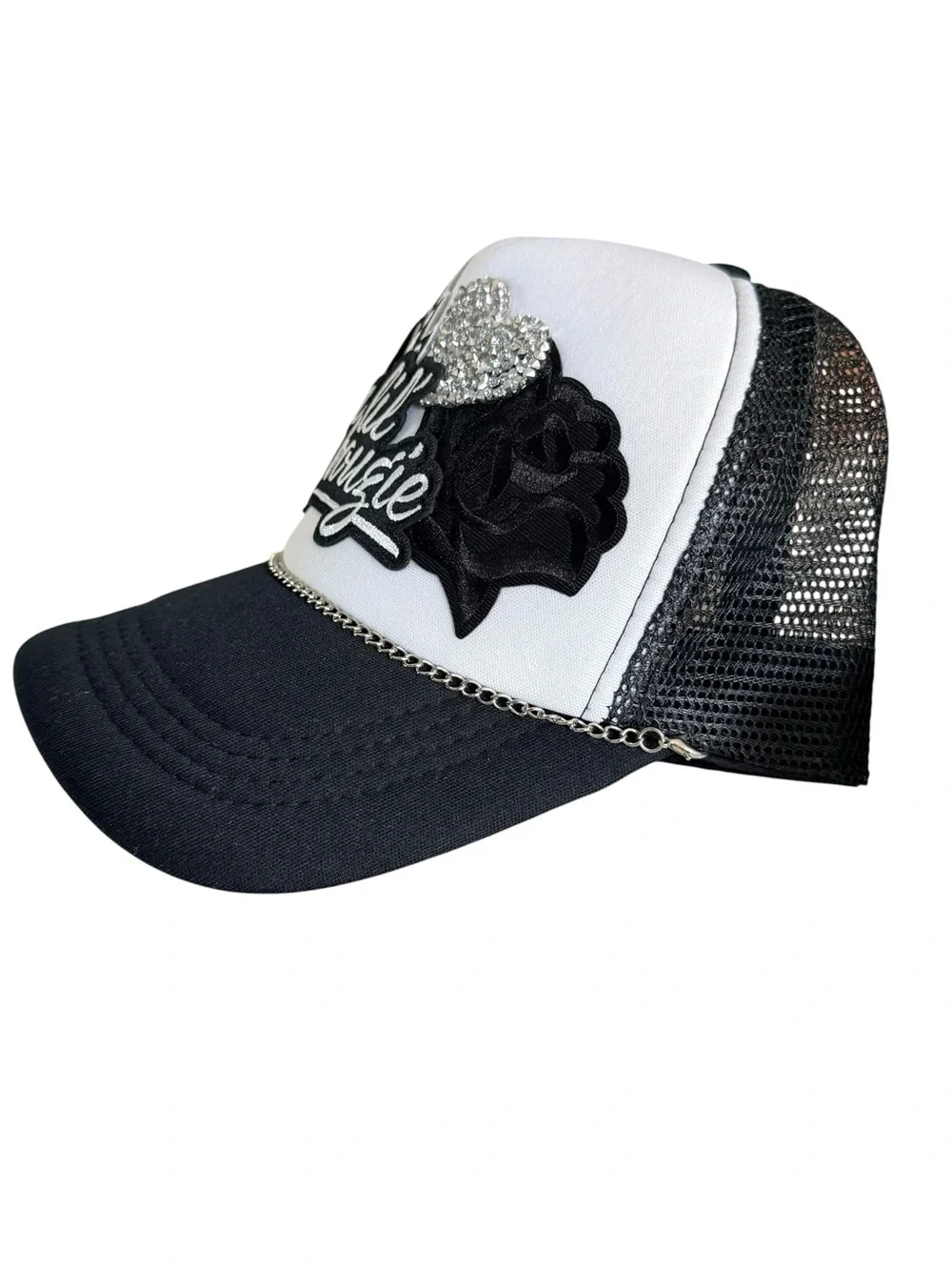 All Bougie Rhinestone Boutique Trucker Hat Glam Cowgirl Snapback